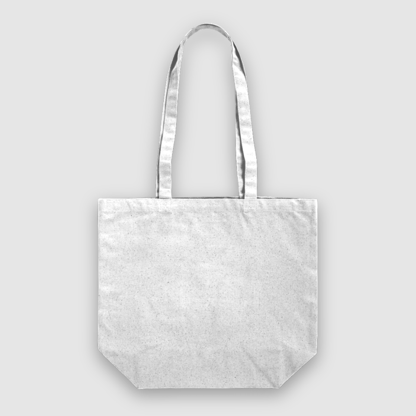 Large Natural Gusseted 100% Cotton Canvas Tote