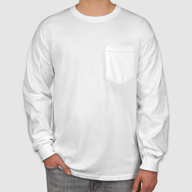 Gildan Ultra Cotton Long Sleeve Pocket T‑shirt